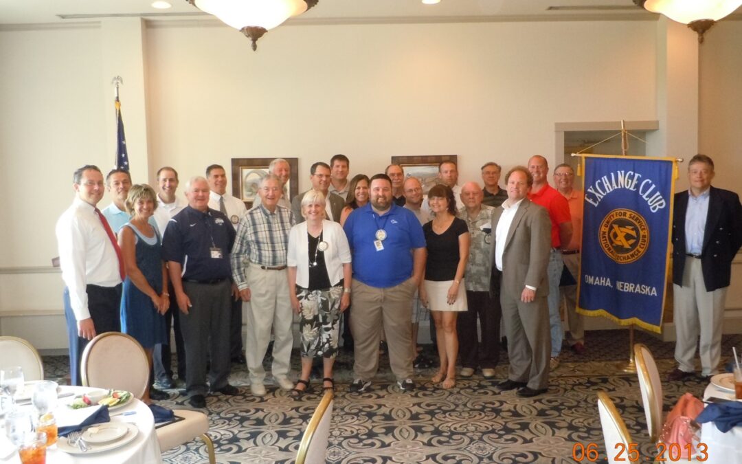 members of club celebrating event